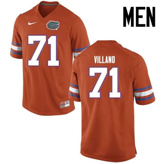 Men's Florida Gators #71 Nick Villano NCAA Nike Orange Authentic Stitched College Football Jersey QNR0862UZ